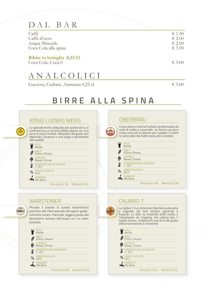 Sfoglia il menu