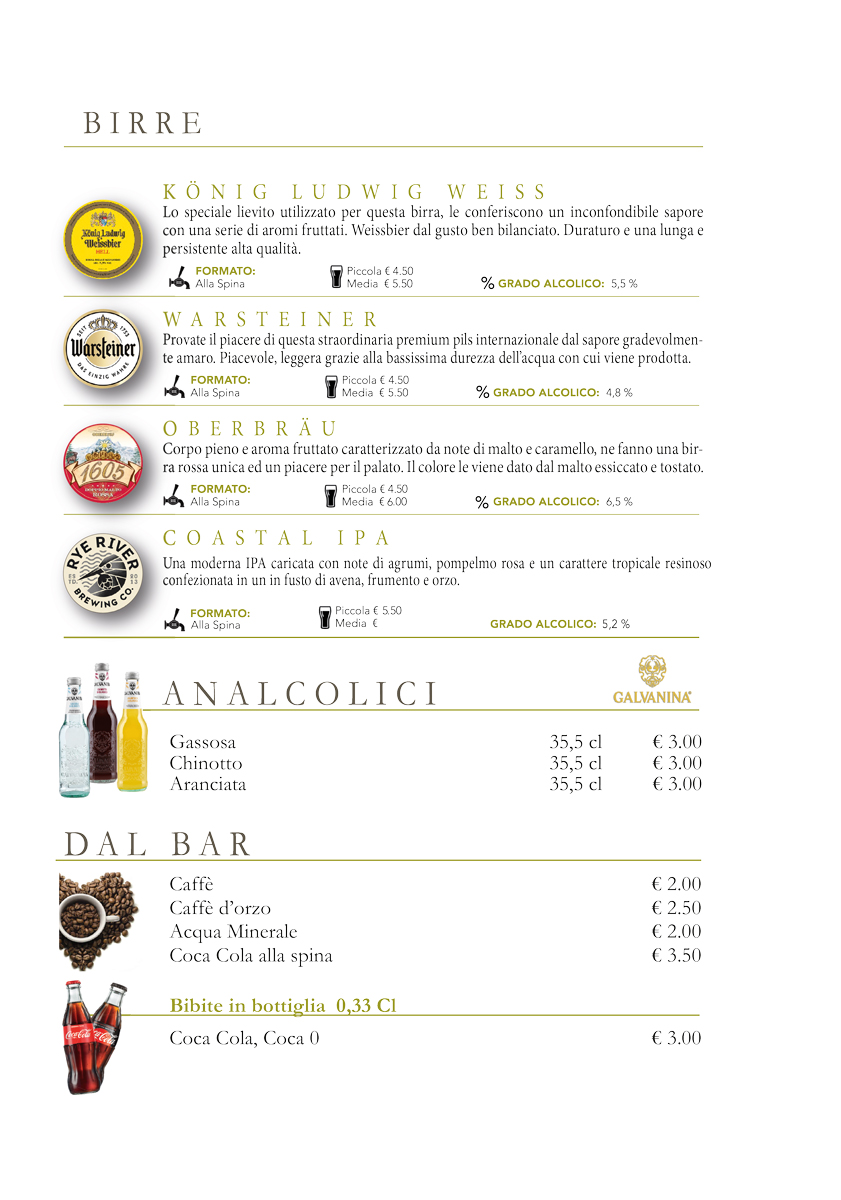 Sfoglia il menu
